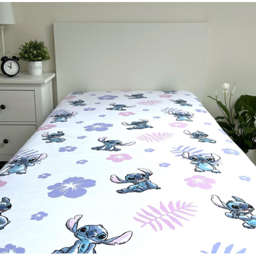 Lilo en Stitch Stitch Hoeslaken 90x200 cm - Disney Lilo en Stitch Stitch Hoeslaken 90x200 cm - Disney