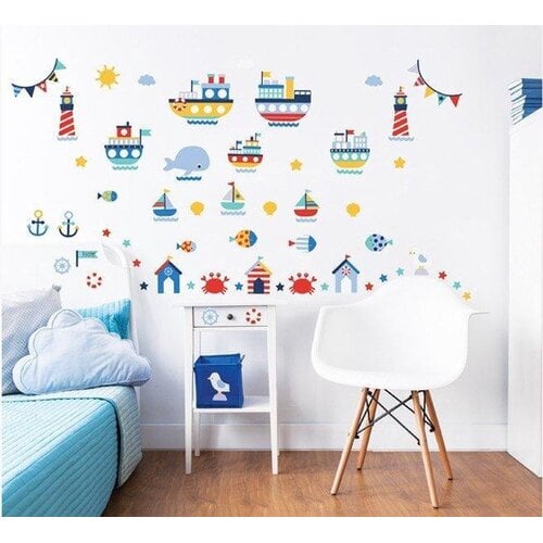 Overige Nautical Room Decor Kit Muurstickers - Walltastic