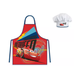 Disney Cars Disney Cars Keukenschort met Koksmuts - Rood Disney Cars Disney Cars Keukenschort met Koksmuts - Rood