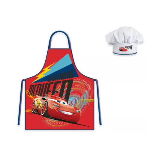Cars Disney Cars Keukenschort met Koksmuts - Rood Cars Disney Cars Keukenschort met Koksmuts - Rood