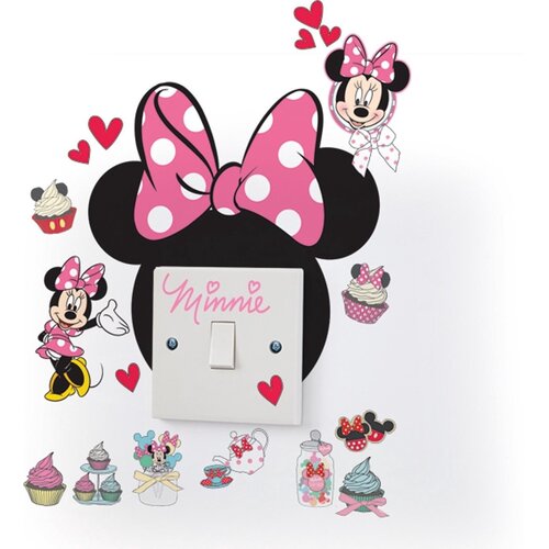 Minnie Mouse Minnie Mouse Muurstickers Glow in the Dark Minnie Mouse Minnie Mouse Muurstickers Glow in the Dark
