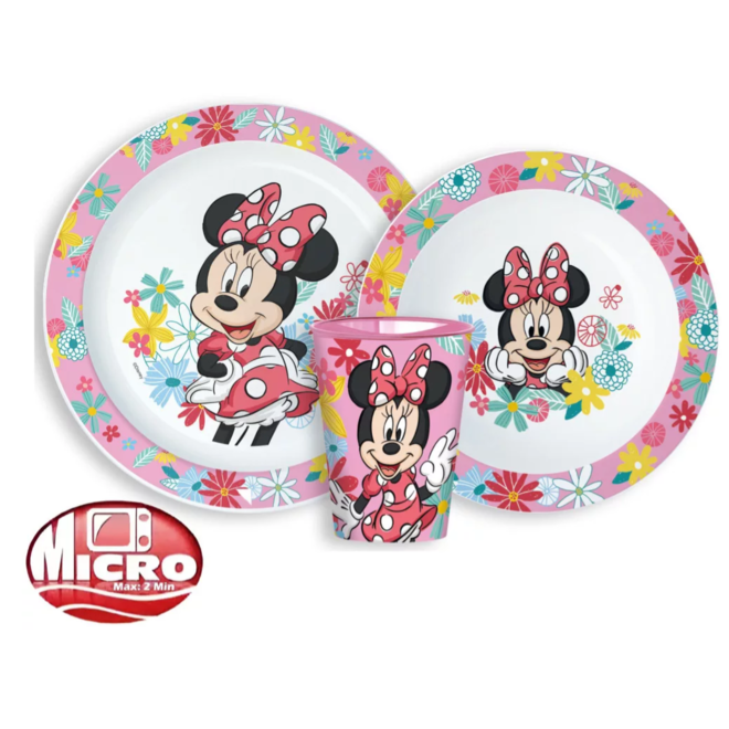 Minnie Mouse Kinderservies met Beker - Magnetron