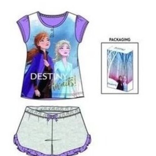 Frozen Disney Frozen Shortama / Zomersetje - Grijs