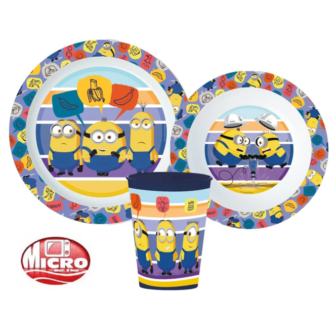Minions Kinderservies met Beker - Magnetron