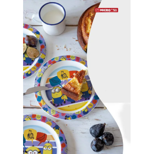Minions Minions Kinderservies met Beker - Magnetron Minions Minions Kinderservies met Beker - Magnetron