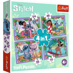 Lilo en Stitch Lilo en Stitch 4 in 1 Puzzel - 35/48/54/70 stukjes