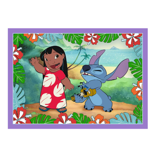 Lilo en Stitch Lilo en Stitch 4 in 1 Puzzel - 35/48/54/70 stukjes Lilo en Stitch Lilo en Stitch 4 in 1 Puzzel - 35/48/54/70 stukjes