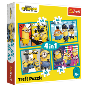 Minions Minions 4 in 1 Puzzel - 35/48/54/70 stukjes - Trefl