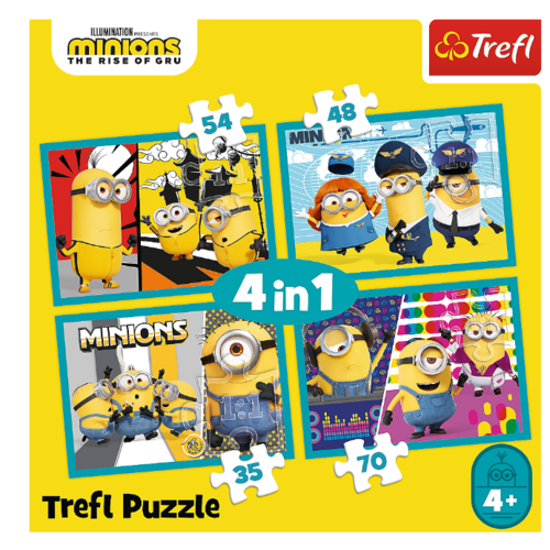 Minions Minions 4 in 1 Puzzel - 35/48/54/70 stukjes - Trefl