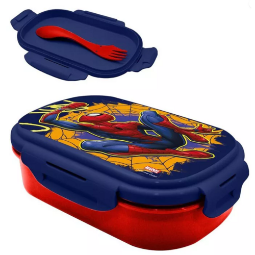 Spiderman Spiderman Broodtrommel met Bestek - Marvel Spiderman Spiderman Broodtrommel met Bestek - Marvel
