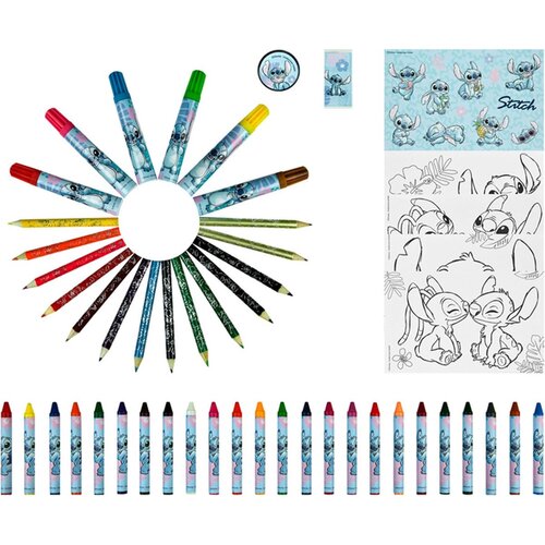 Lilo en Stitch Lilo en Stitch Tekenkoffer - 51 Delig - Disney Lilo en Stitch Lilo en Stitch Tekenkoffer - 51 Delig - Disney