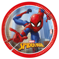 8 Spiderman Gebaksbordjes - FSC