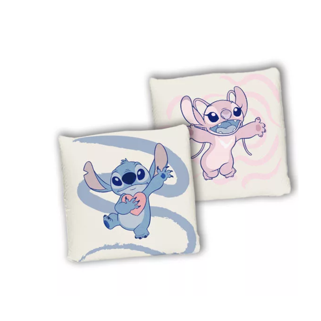 Stitch en Angel Kussen - Dubbelzijdig - Disney