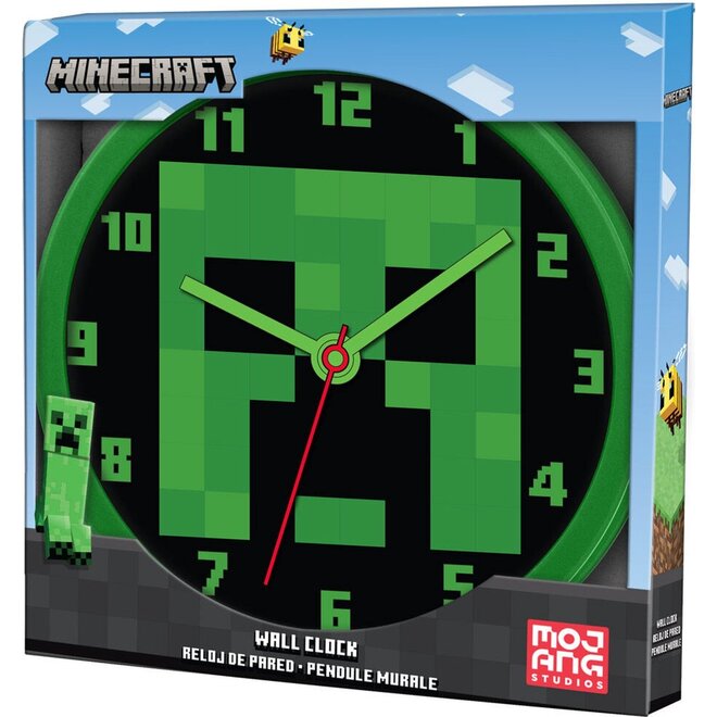 Minecraft Wandklok