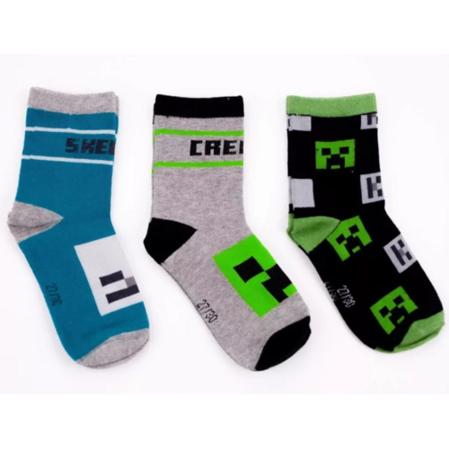 Minecraft Minecraft Sokken - 3 paar Minecraft Minecraft Sokken - 3 paar