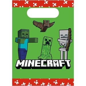 Minecraft 4 Minecraft Uitdeelzakjes - FSC Minecraft 4 Minecraft Uitdeelzakjes - FSC