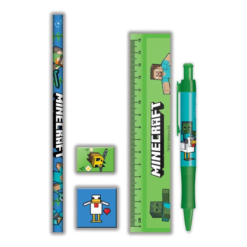 Minecraft Minecraft Stationary Set - 5 Delig Minecraft Minecraft Stationary Set - 5 Delig