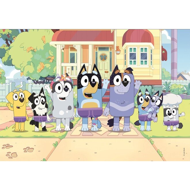Bluey 2 in 1 Puzzel - 2 x 60 stukjes - Clementoni
