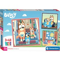 Bluey Puzzel - 3 x 48 stukjes - Clementoni
