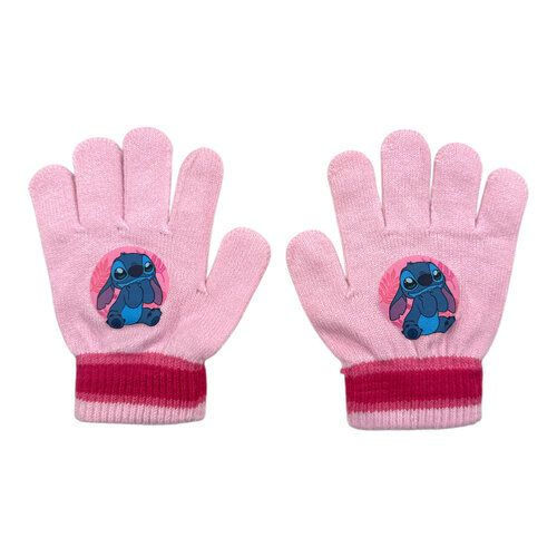 Lilo en Stitch Stitch Handschoenen met Muts - Licht Roze Lilo en Stitch Stitch Handschoenen met Muts - Licht Roze