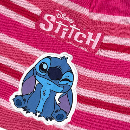 Lilo en Stitch Stitch Handschoenen met Muts - Licht Roze Lilo en Stitch Stitch Handschoenen met Muts - Licht Roze