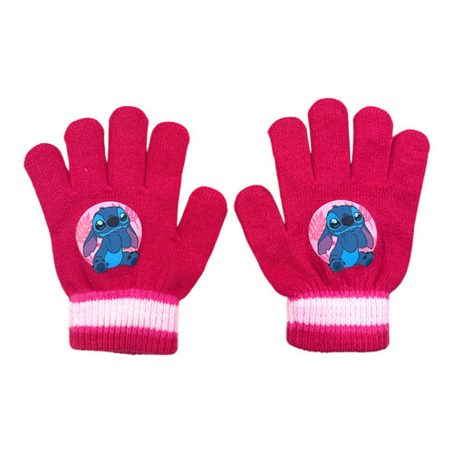 Lilo en Stitch Stitch Handschoenen met Muts - Donker Roze