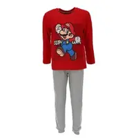 Super Mario Pyjama - Rood/Grijs