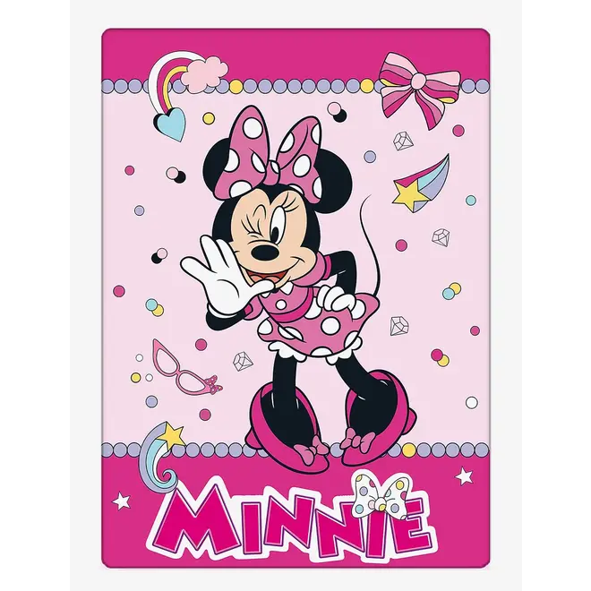 Minnie Mouse Fleece Deken - Roze