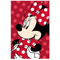 Minnie Mouse Fleece Deken - Rood
