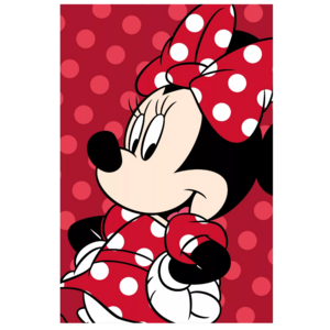 Minnie Mouse Minnie Mouse Fleece Deken - Rood Minnie Mouse Minnie Mouse Fleece Deken - Rood