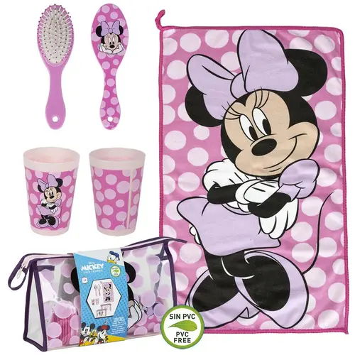Minnie Mouse Minnie Mouse Toilettas Gevuld - 4 Delig Minnie Mouse Minnie Mouse Toilettas Gevuld - 4 Delig
