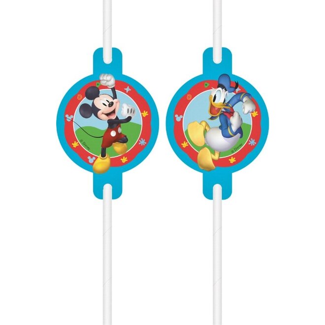 4 Mickey Mouse Rietjes - FSC