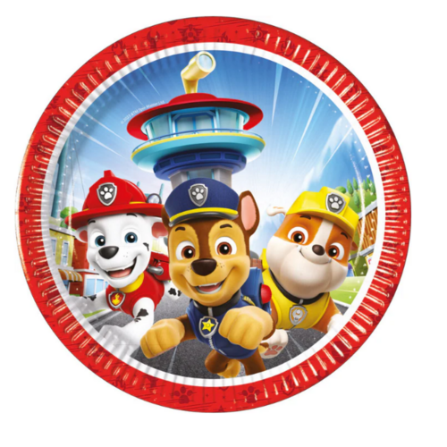 Paw Patrol 8 Paw Patrol Gebaksbordjes FSC - 20 cm Paw Patrol 8 Paw Patrol Gebaksbordjes FSC - 20 cm
