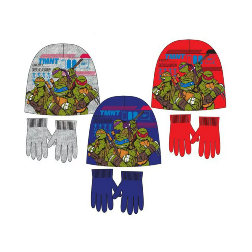 Ninja Turtles Ninja Turtles Winterset - Handschoenen en Muts Ninja Turtles Ninja Turtles Winterset - Handschoenen en Muts