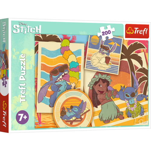 Lilo en Stitch Lilo en Stitch Puzzel - 200 stukjes - Trefl Lilo en Stitch Lilo en Stitch Puzzel - 200 stukjes - Trefl