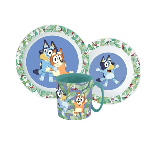 Bluey Bluey Kinderservies met Mok - Magnetron Bluey Bluey Kinderservies met Mok - Magnetron