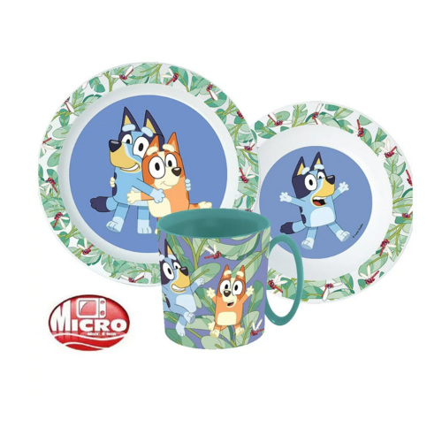 Bluey Bluey Kinderservies met Mok - Magnetron Bluey Bluey Kinderservies met Mok - Magnetron