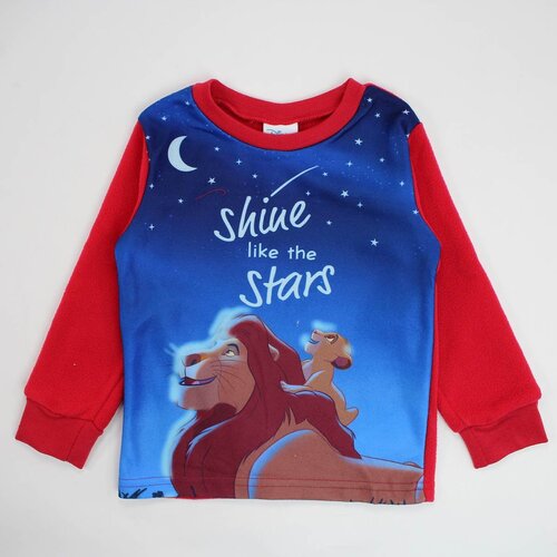Lion King Lion King Fleece Pyjama Rood - Disney Lion King Lion King Fleece Pyjama Rood - Disney