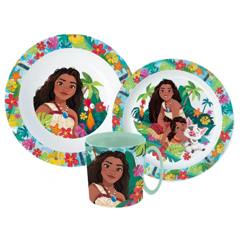 Vaiana Vaiana Kinderservies met Mok - Magnetron