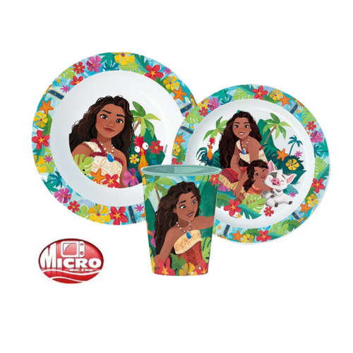 Vaiana Vaiana Kinderservies met Beker - Magnetron