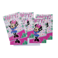 5 Minnie Mouse Uitnodigingen