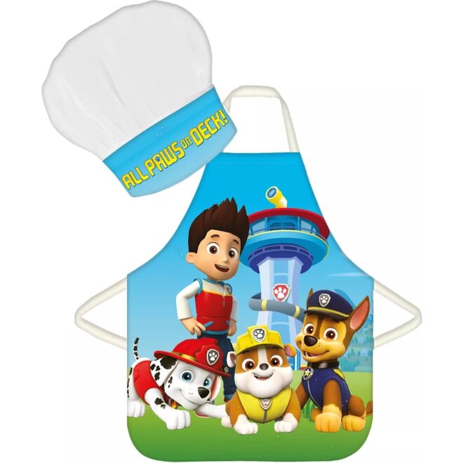 Paw Patrol Keukenschort met Koksmuts
