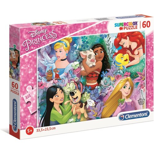 Disney Princess Disney Princess Puzzel - 60 Stukjes - Clementoni Disney Princess Disney Princess Puzzel - 60 Stukjes - Clementoni