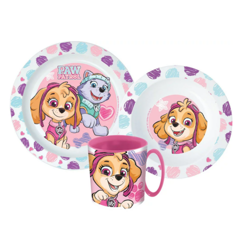 Paw Patrol Paw Patrol Kinderservies met Mok - Magnetron Paw Patrol Paw Patrol Kinderservies met Mok - Magnetron
