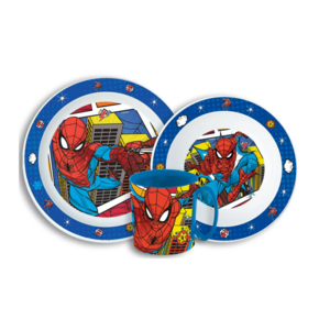 Spiderman Spiderman Kinderservies met Mok - Magnetron Spiderman Spiderman Kinderservies met Mok - Magnetron