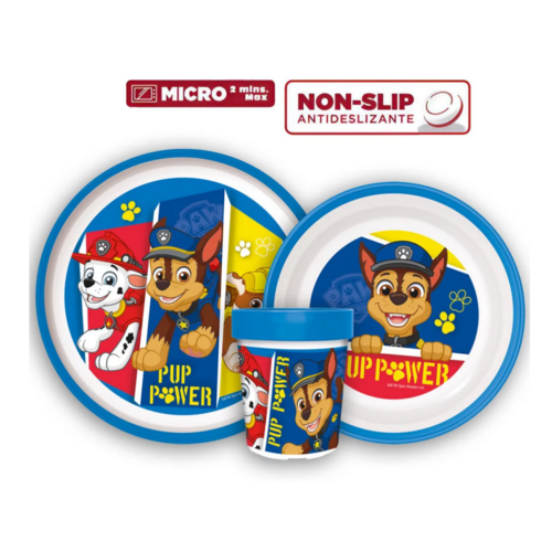 Paw Patrol Paw Patrol Kinderservies Blauw - Magnetron