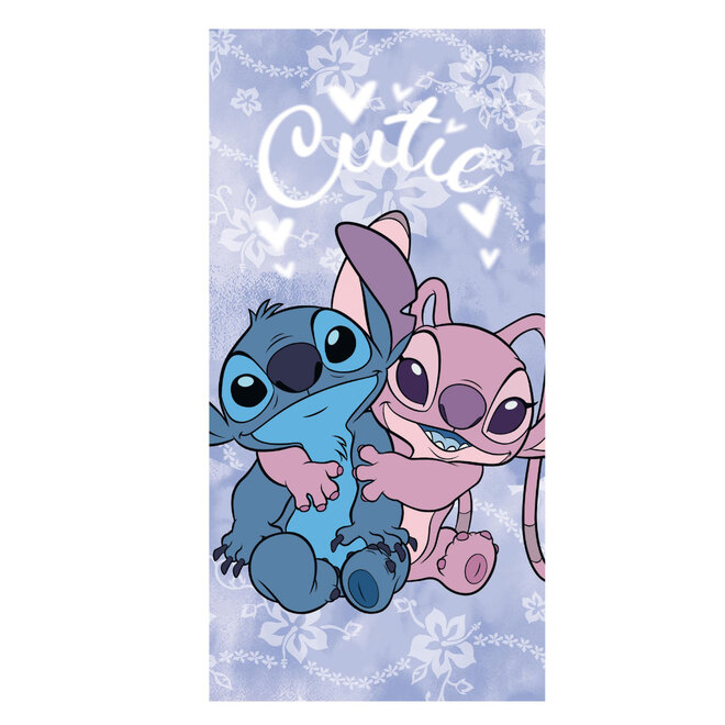 Stitch en Angel Badlaken - Sneldrogend - Disney