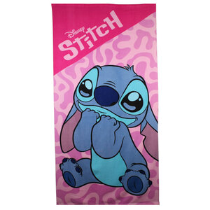 Lilo en Stitch Stitch Badlaken Roze - Sneldrogend - Disney Lilo en Stitch Stitch Badlaken Roze - Sneldrogend - Disney