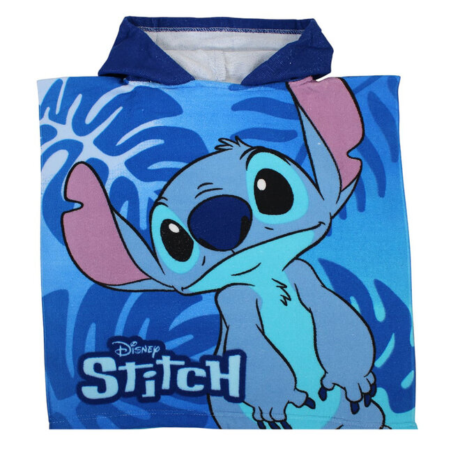 Stitch Badponcho - Sneldrogend - Blauw