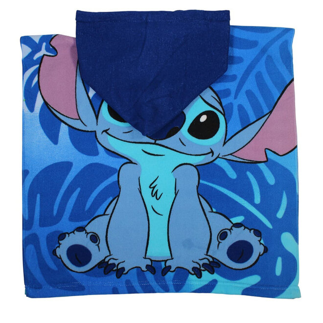 Stitch Badponcho - Sneldrogend - Blauw